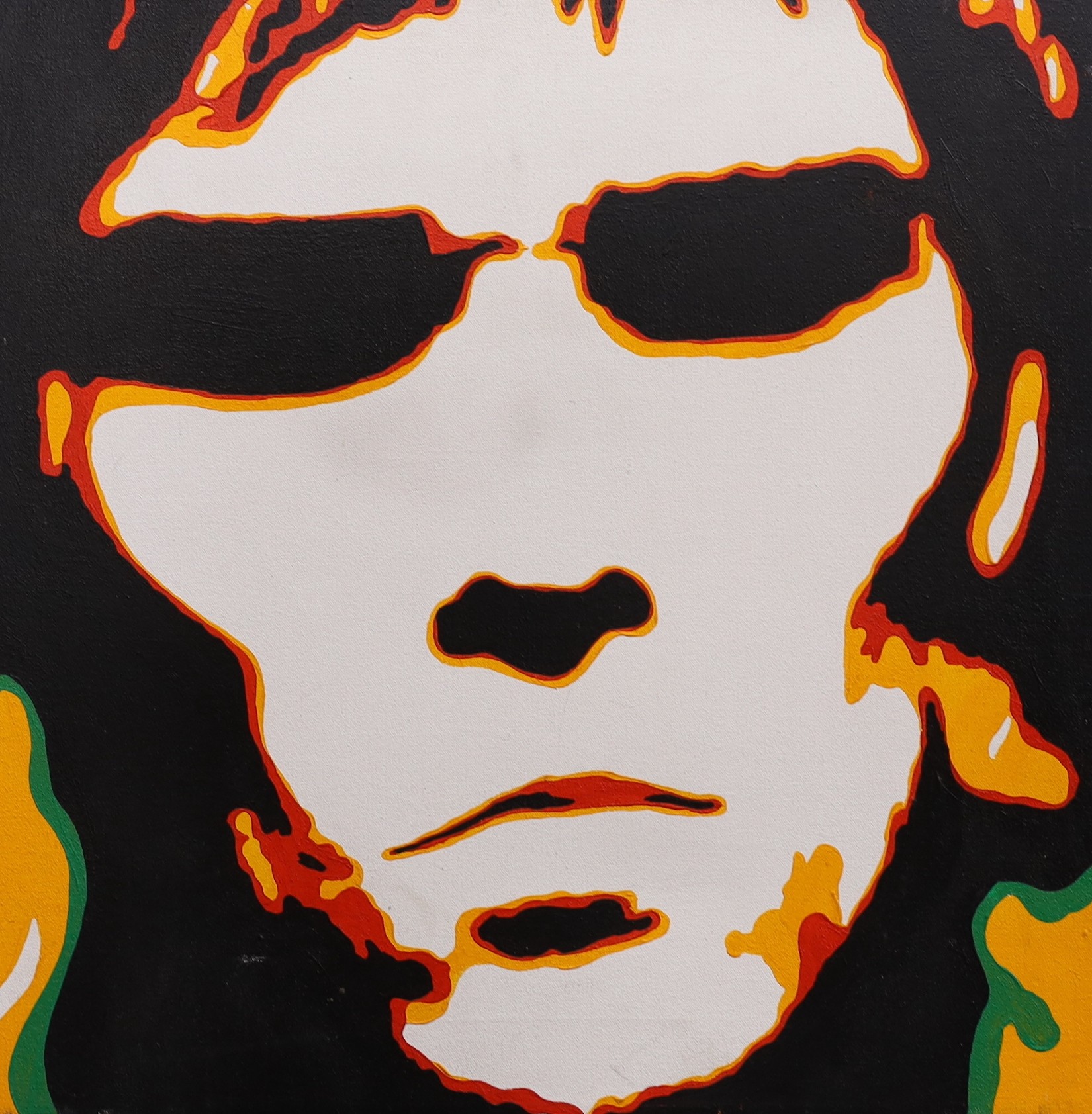 Jacquie Boyd (Contemporary), oil on canvas, 'Ian Brown', signed verso and dated '05, 50 x 50cm, unframed